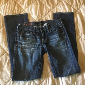 J. Crew Factory Hipslung Stretch Women's Blue Jeans Size 27